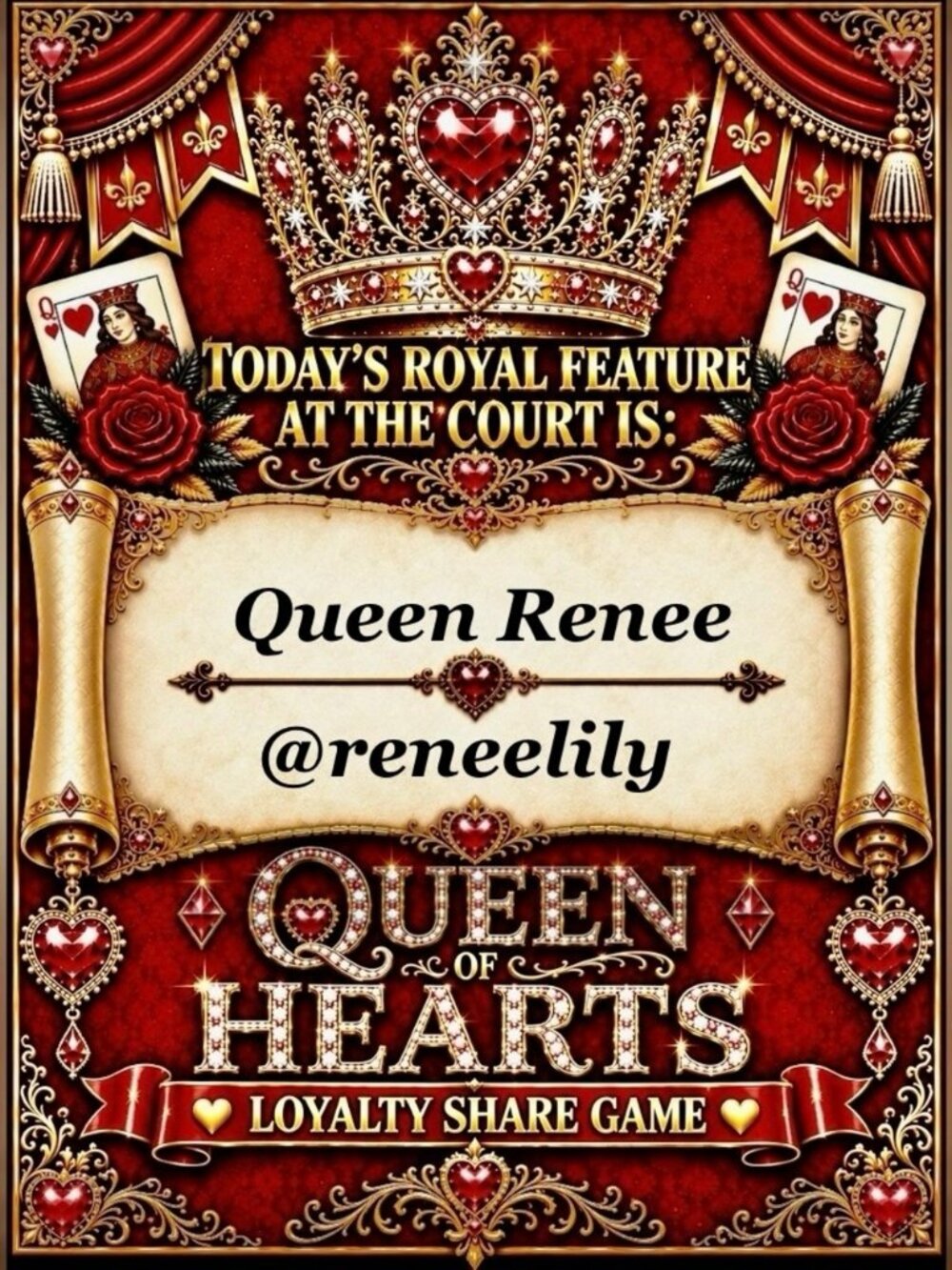 Queen of Hearts Featured Closet 10/05/2026